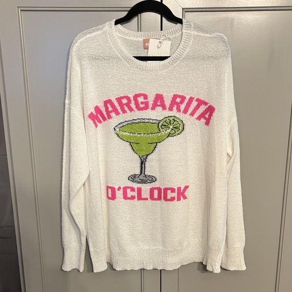 Show Me Your MuMu Sweaters - NWT Show Me Your MuMu White Margarita Graphic Sweater M